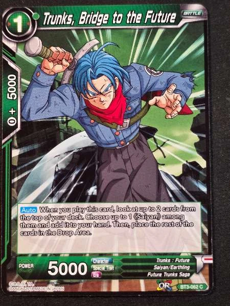 Trunks, Bridge to the Future - Battle Evolution #BT3-062