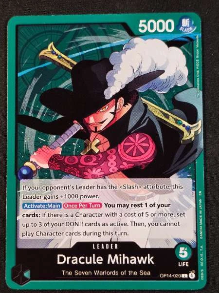 Dracule Mihawk - The Azure Sea's Seven #OP14-020