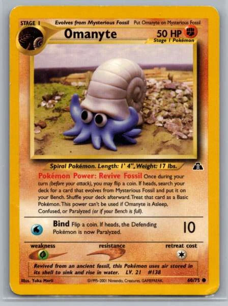 Omanyte - Neo Discovery #60/75