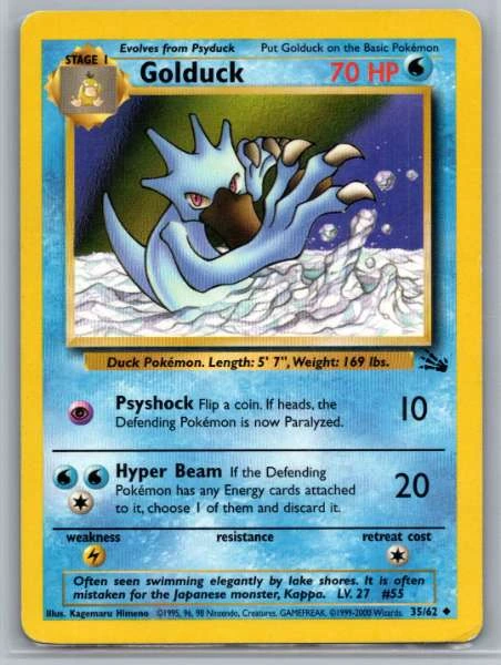 Golduck - Fossil #35/62