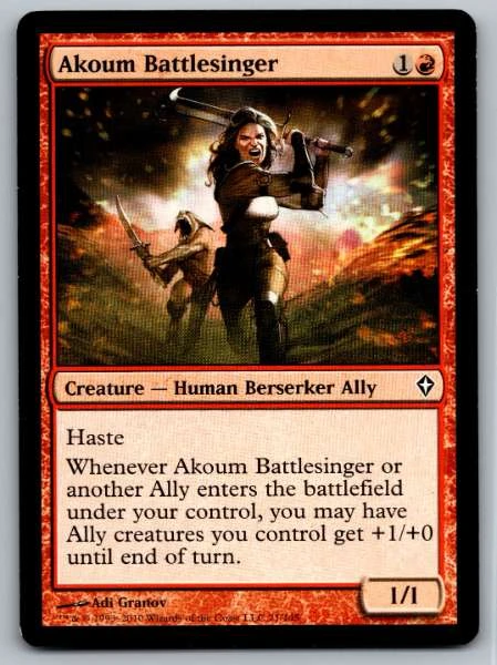 Akoum Battlesinger - Worldwake #25/145