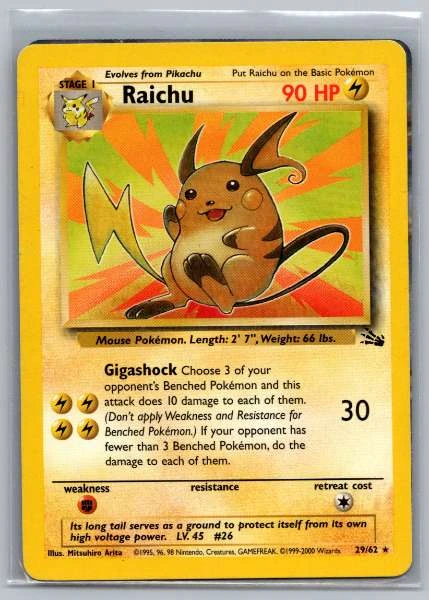 Raichu - Fossil #29/62