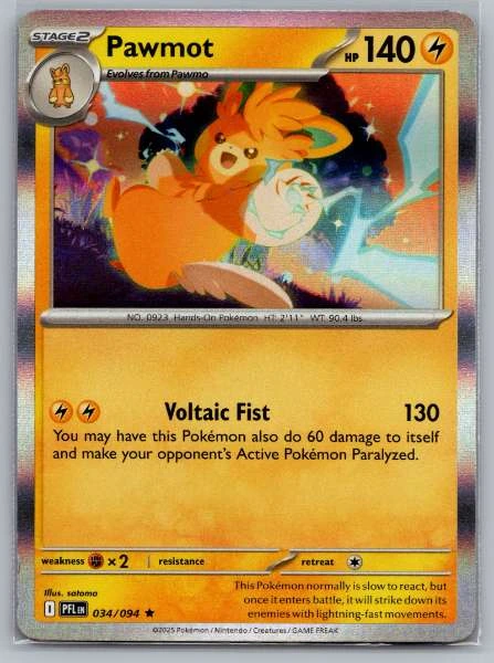 Pawmot - Paldean Fates #034/094