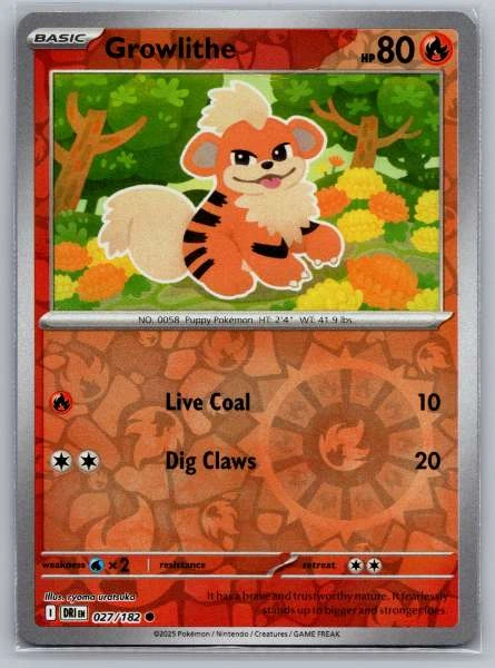 Growlithe - Destined Rivals #027/182
