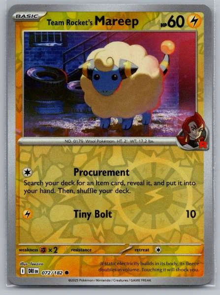 Team Rocket's Mareep - Destined Rivals #072/182