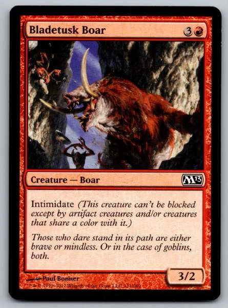 Bladetusk Boar - Zendikar, Magic 2013, Journey into Nyx #131/249