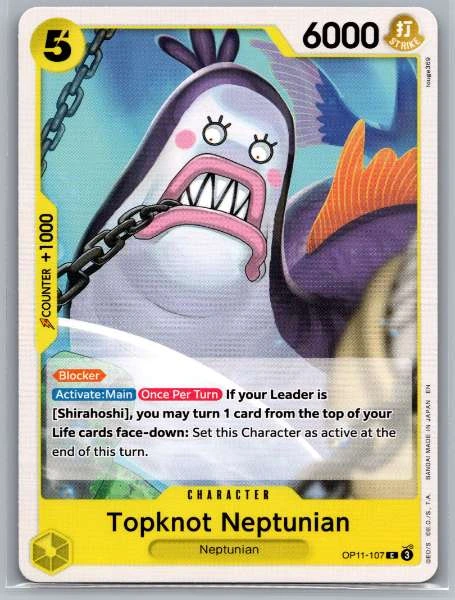 Topknot Neptunian - A Fist of Divine Speed #OP11-107
