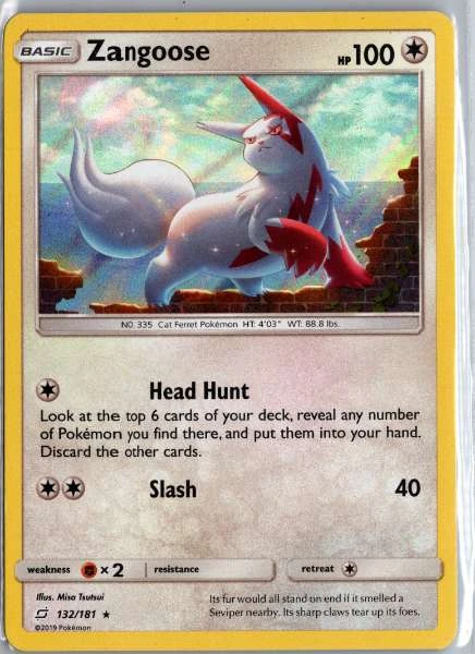 Zangoose - Team Up #132/181