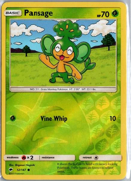 Pansage - Burning Shadows #12/147