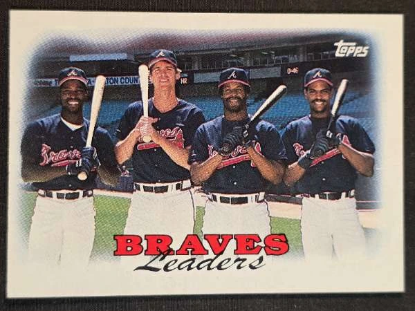 Atlanta Braves 1987 Team Leaders - 1988 Topps #549