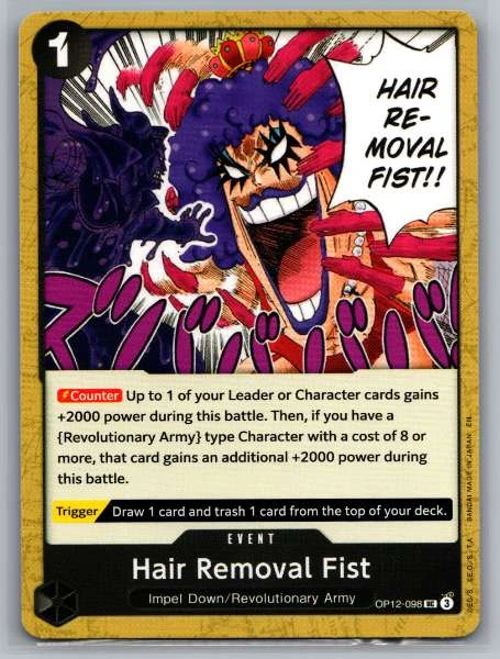 Hair Removal Fist - Premium Card Collection Best Selection Vol. 5 #OP12-098