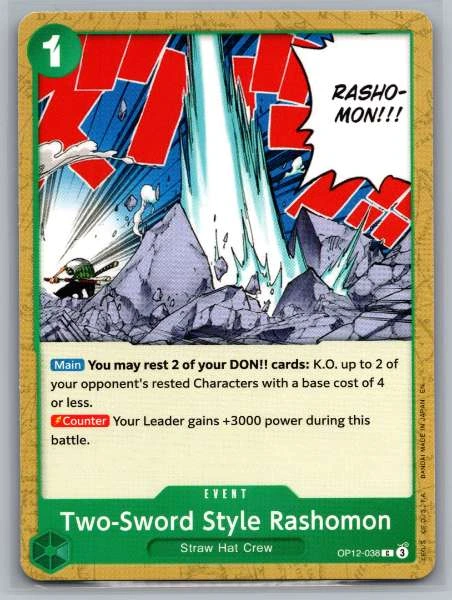 Two-Sword Style Rashomon - Legacy of the Master #OP12-038