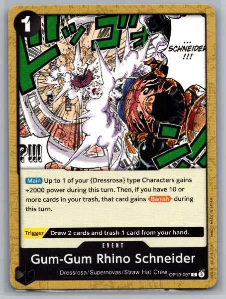 Gum-Gum Rhino Schneider - Royal Blood #OP10-097