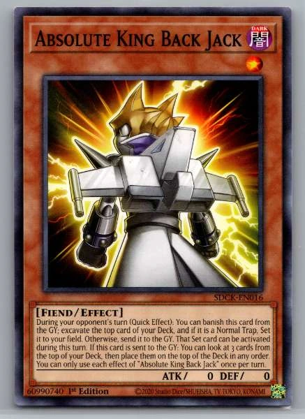 Absolute King Back Jack - Structure Deck: The Crimson King #SDCK-EN016