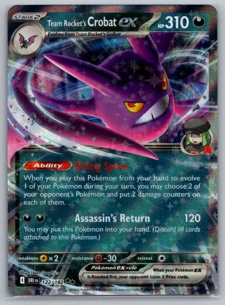 Team Rocket's Crobat ex - Destined Rivals #122/182
