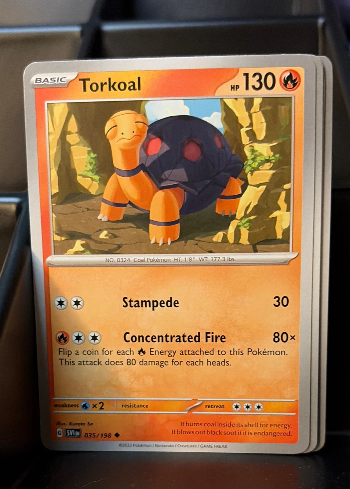 Torkoal 035/198 Uncommon SV01: Scarlet & Violet Base Set NM #035/198