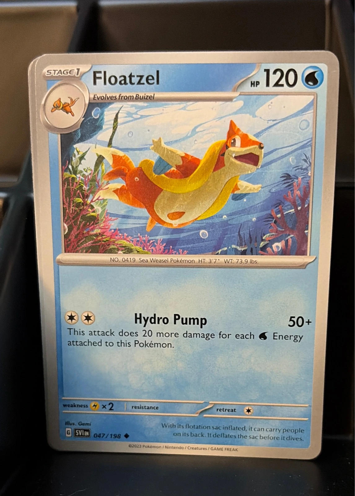 Floatzel 047/198 Uncommon SV01: Scarlet & Violet Base Set NM #047/198