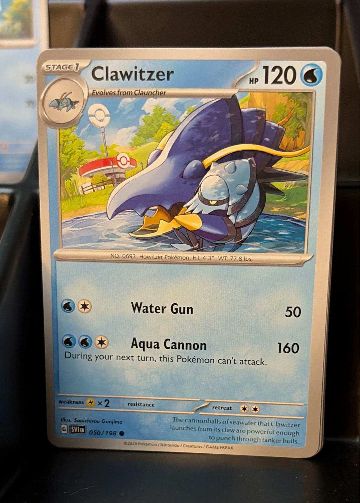 Clawitzer 050/198 Common SV01: Scarlet & Violet Base Set NM #050/198