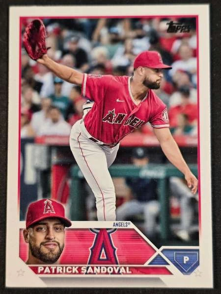 Patrick Sandoval - Topps Series 1 / Topps Chrome Sapphire #327