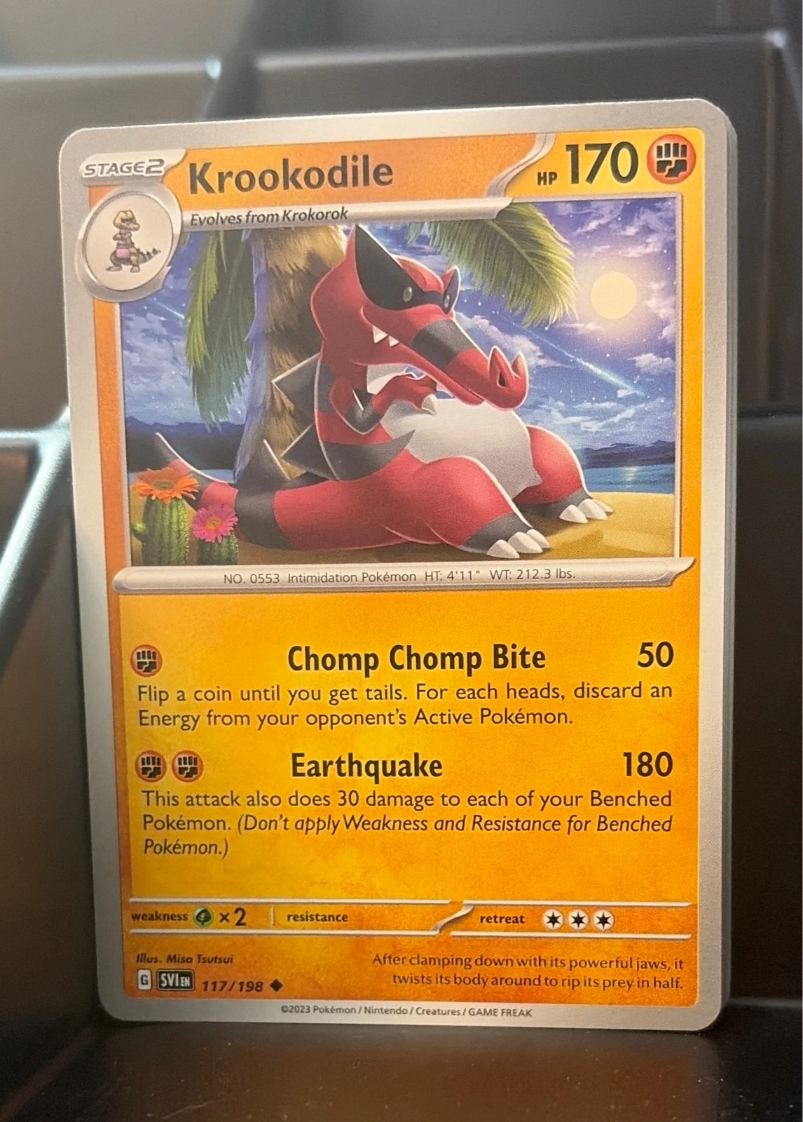 Krookodile 117/198 Uncommon Scarlet & Violet Pokemon Near Mint #117/198