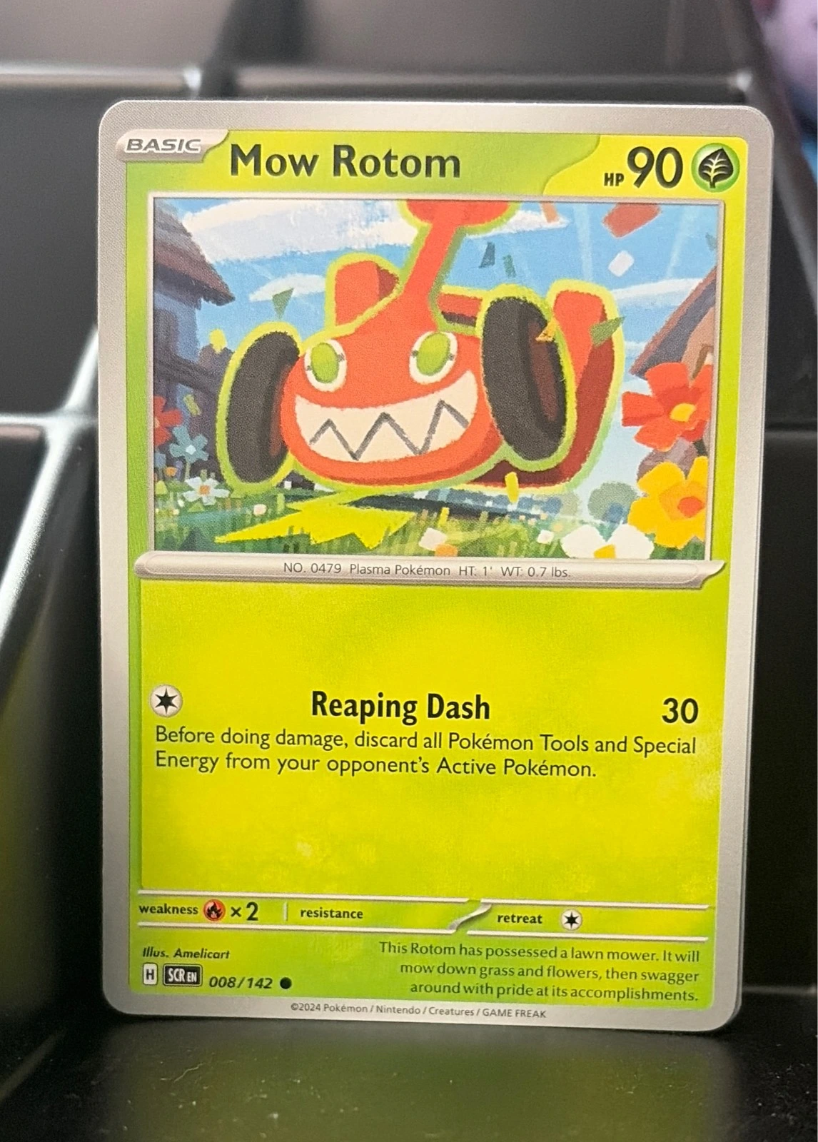 Mow Rotom 008/142 Common Scarlet & Violet: Stellar Crown Pokemon TCG Regular NM #008/142
