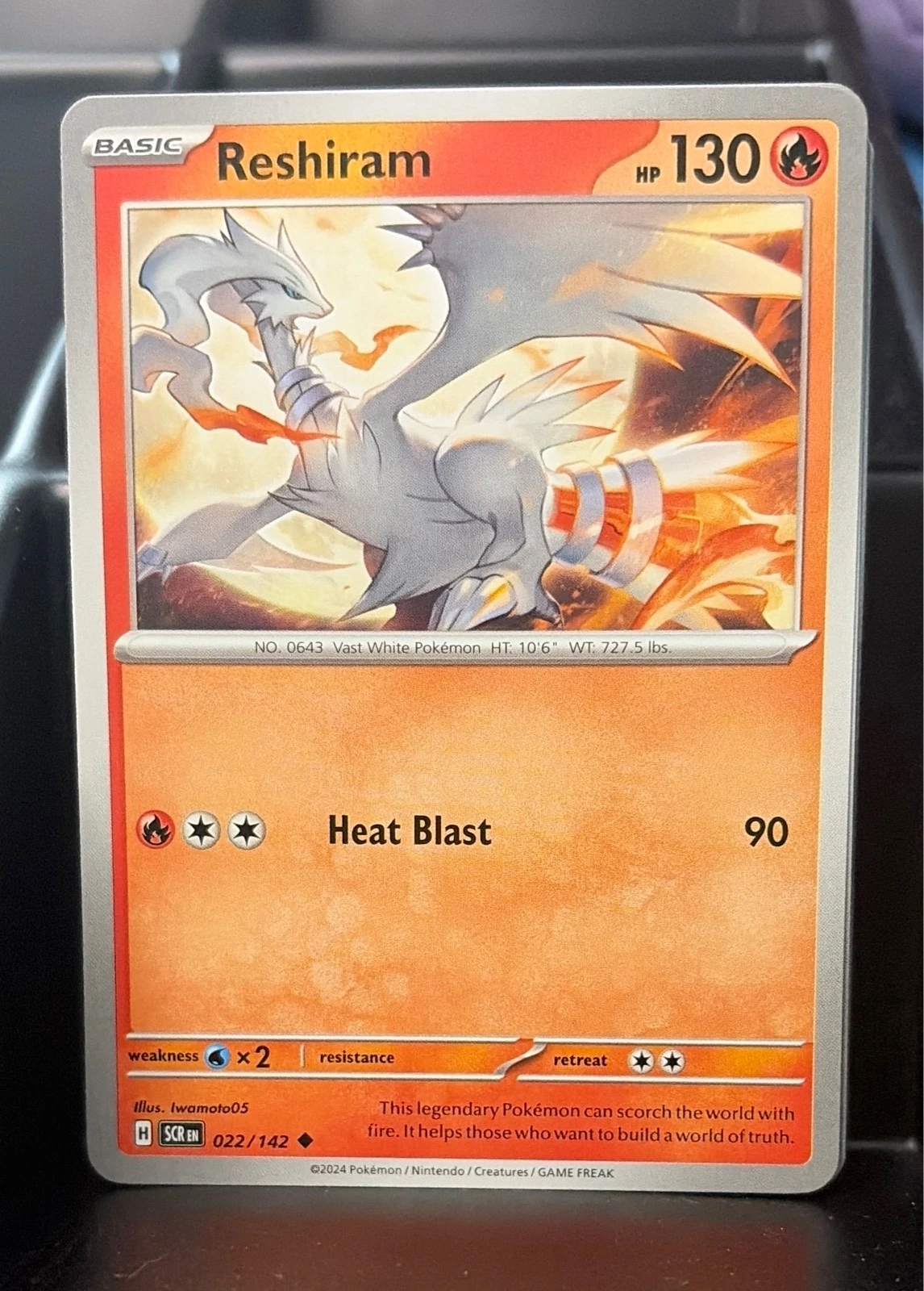 Reshiram Uncommon SV07: Stellar Crown 022/142 NM #022/142