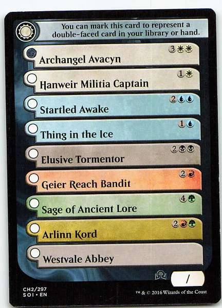 Checklist Card - Shadows Over Innistrad #CH2/297