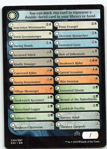 Checklist Card - B300 #1