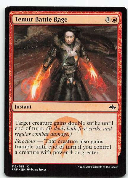 Temur Battle Rage - Fate Reforged, Double Masters, Commander Masters #116/185