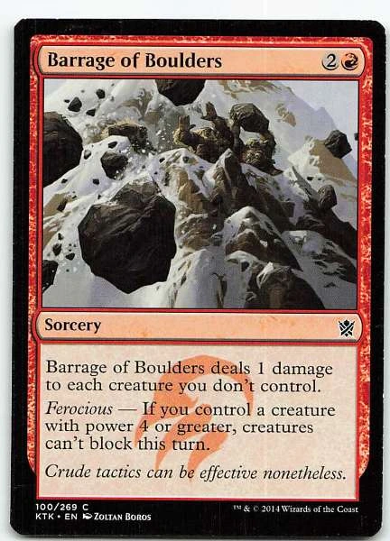Barrage of Boulders - Khans of Tarkir #100/269