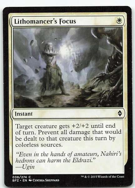 Lithomancer's Focus - Battle for Zendikar #038/274