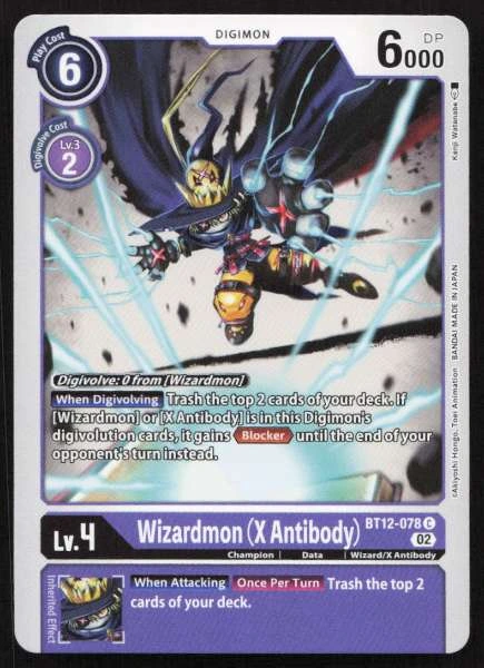 Wizardmon (X Antibody) - Across Time #BT12-078