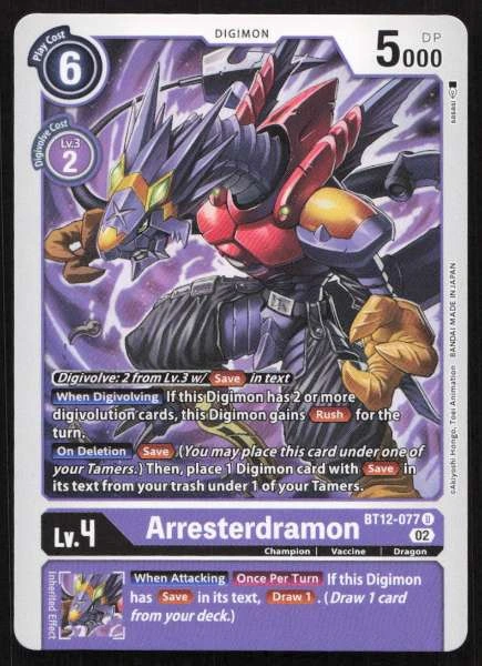 Arresterdramon - Across Time #BT12-077