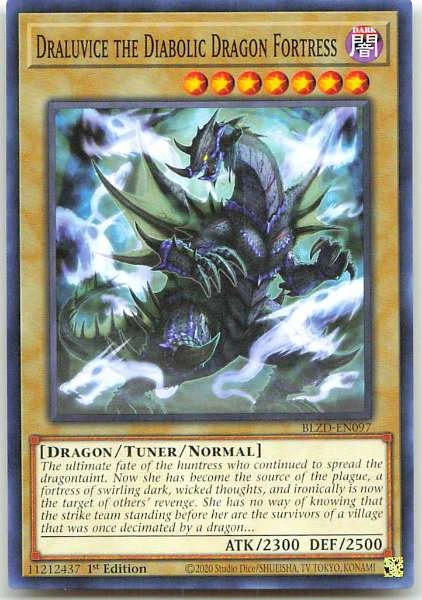 Draluvice the Diabolic Dragon Fortress - Blazing Dominion #BLZD-EN097