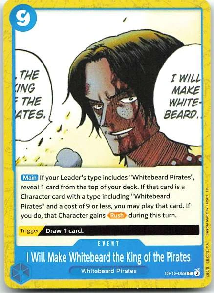 I Will Make Whitebeard the King of the Pirates - Legacy of the Master #OP12-058