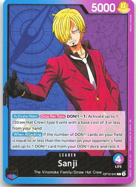 Sanji - Legacy of the Master #OP12-041