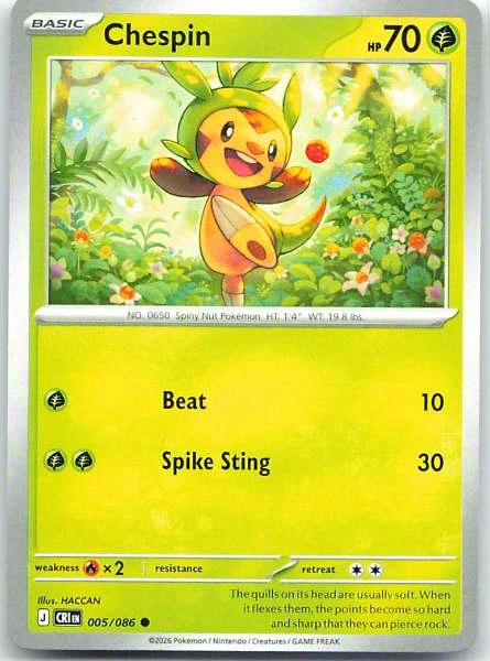 Chespin - Chaos Rising #005/086