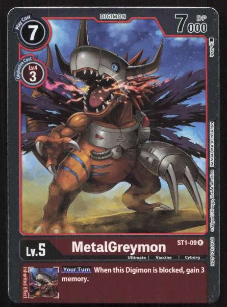 MetalGreymon - Starter Deck Gaia Red #ST1-09