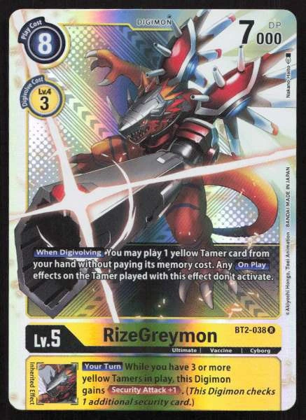 RizeGreymon - Resurgence Booster #BT2-038