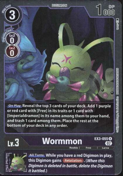 Wormmon - Draconic Roar #EX3-055