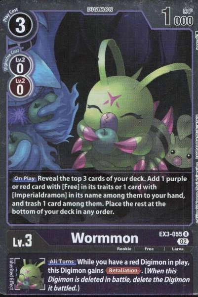 Wormmon - Draconic Roar #EX3-055