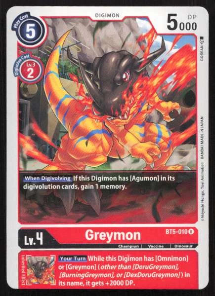 Greymon - Multiple Sets #BT5-010