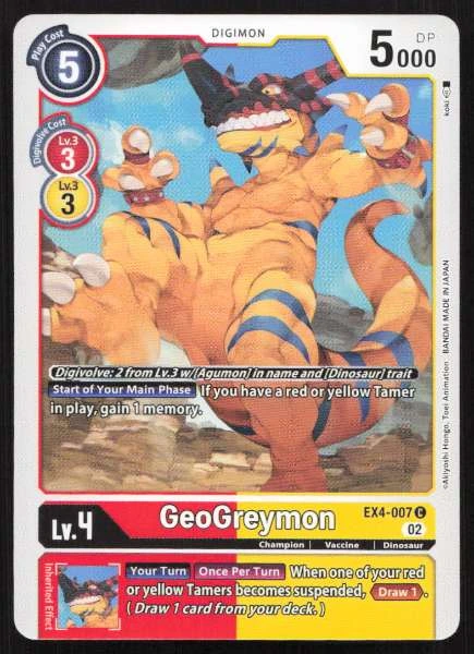 GeoGreymon - Alternative Being #EX4-007
