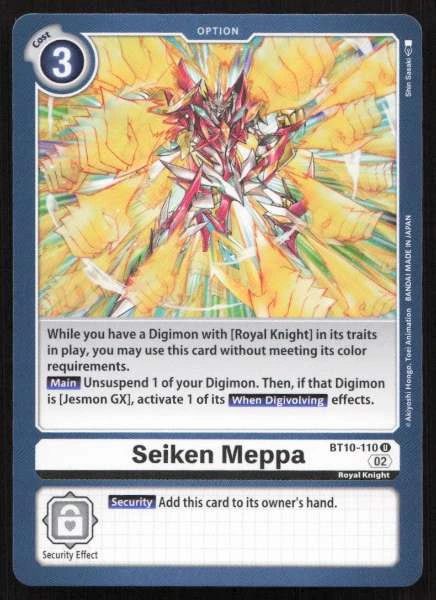 Seiken Meppa - Xros Encounter #BT10-110