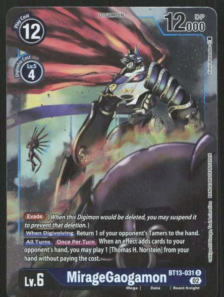 MirageGaogamon - Versus Royal Knights #BT13-031
