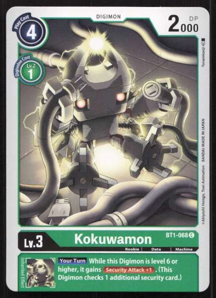 Kokuwamon - Release Special Booster 1.0, Dual Revolution #BT1-068