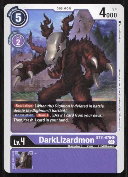 DarkLizardmon - Dimensional Phase #BT11-079