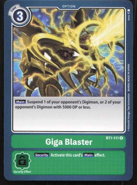 Giga Blaster - Release Special Booster #BT1-111