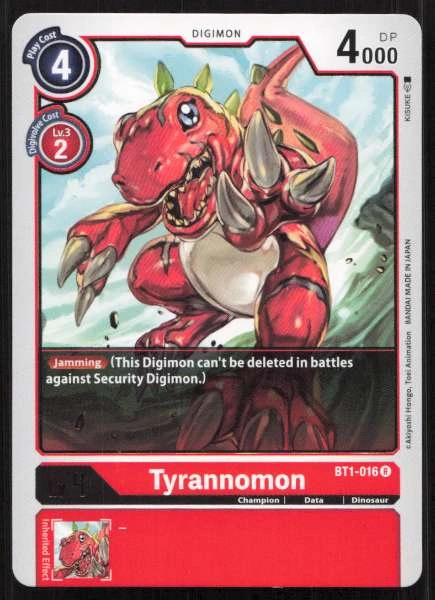 Tyrannomon - Release Special Booster 1.0 #BT1-016