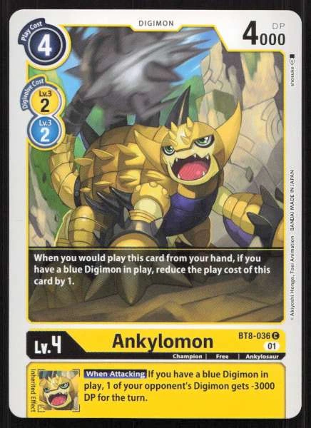Ankylomon - New Awakening #BT8-036